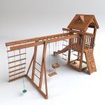 Playground wooden set