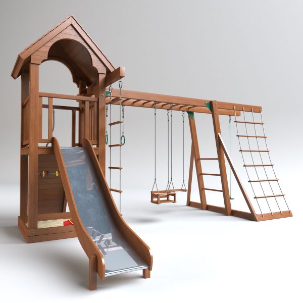 Playground wooden set