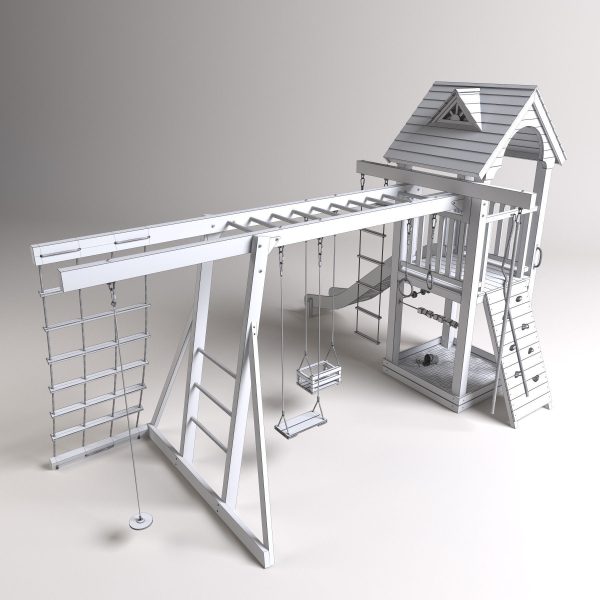 Playground wooden set