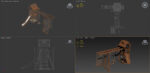 Playground wooden set