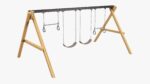 Playground outdoor swing set 02