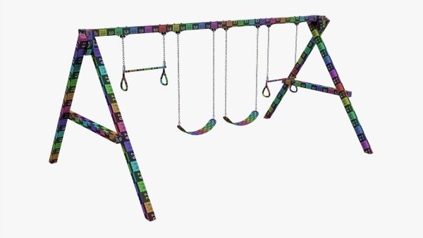 Playground outdoor swing set 02