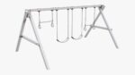 Playground outdoor swing set 02