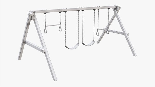 Playground outdoor swing set 02