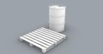 PM Oil Barrel and Wooden Pallet Set