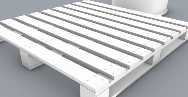 PM Oil Barrel and Wooden Pallet Set