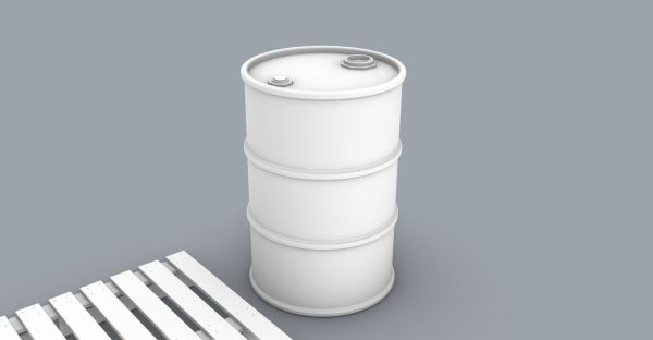 PM Oil Barrel and Wooden Pallet Set