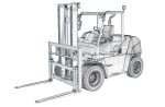 Pneumatic Tire Forklift