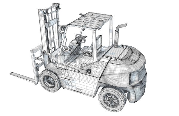 Pneumatic Tire Forklift