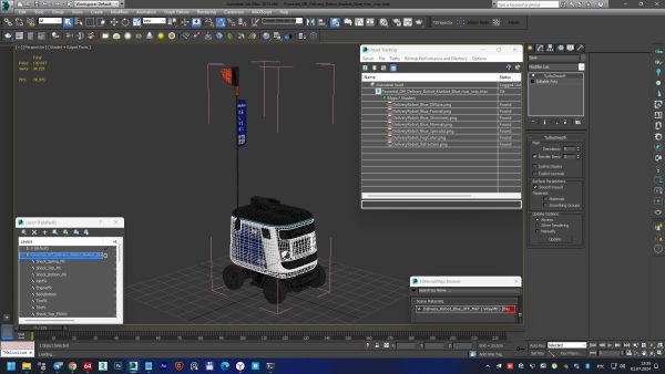 Powered Off Delivery Robot Kiwibot Blue