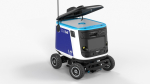 Powered Off Delivery Robot Kiwibot Blue
