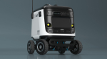 Powered Off Delivery Robot Kiwibot White