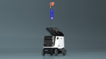 Powered Off Delivery Robot Kiwibot White