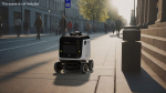 Powered Off Delivery Robot Kiwibot White