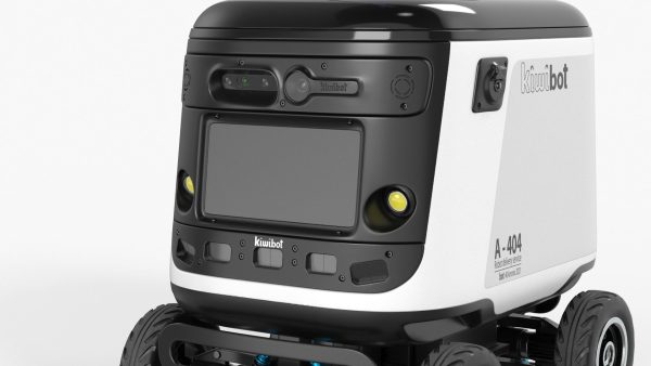 Powered Off Delivery Robot Kiwibot White