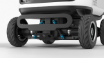 Powered Off Delivery Robot Kiwibot White