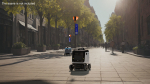 Powered Off Delivery Robot Kiwibot White