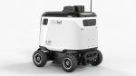 Powered Off Delivery Robot Kiwibot White