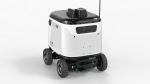 Powered Off Delivery Robot Kiwibot White