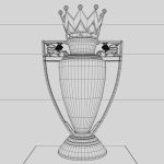 Premier League TrophyTrophy 3D model V-RAY Cinema 4D