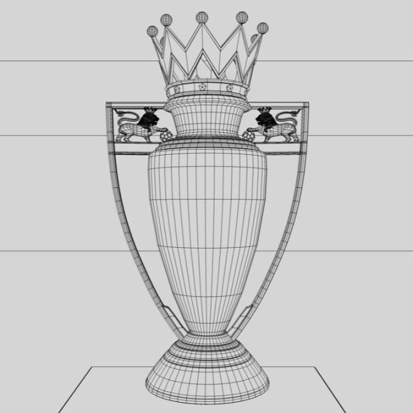 Premier League TrophyTrophy 3D model V-RAY Cinema 4D