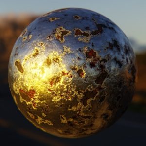Procedural Damaged Metal