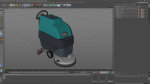 Professional Floor Cleaning Machine Turquoise
