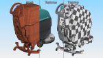 Professional Floor Cleaning Machine Turquoise