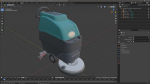 Professional Floor Cleaning Machine Turquoise