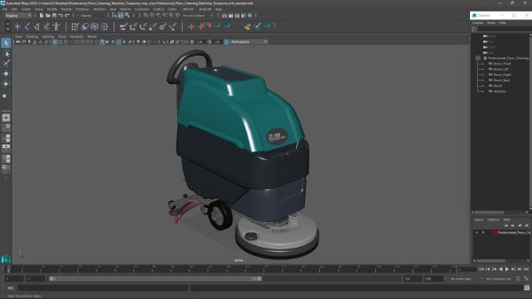 Professional Floor Cleaning Machine Turquoise