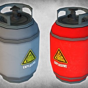 propane-tanks-3d-model-low-poly-max-obj-3ds-fbx-dxf-dae