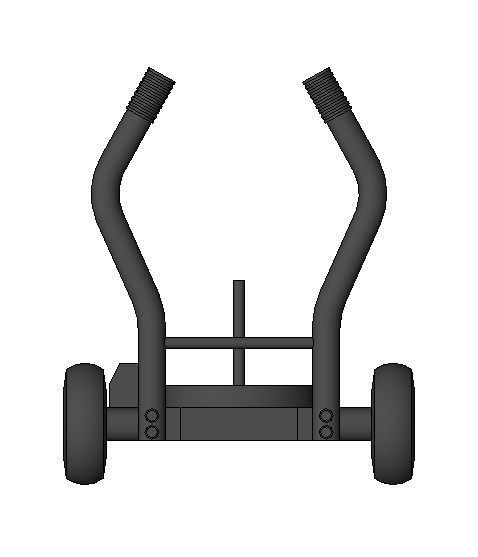 Push sled on wheels Revit Family