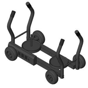 Push sled on wheels Revit Family