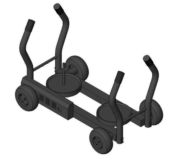 Push sled on wheels Revit Family