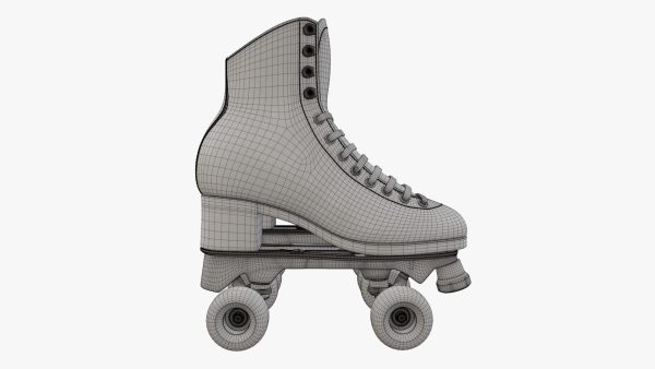 Quad roller skates with boots
