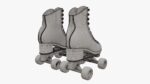 Quad roller skates with boots