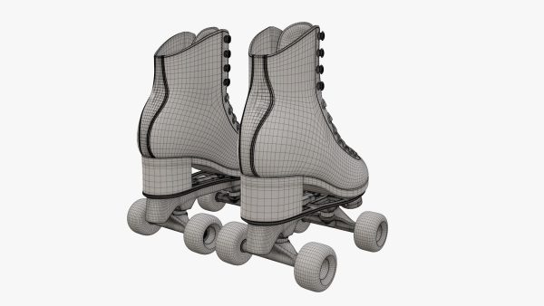 Quad roller skates with boots
