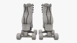 Quad roller skates with boots