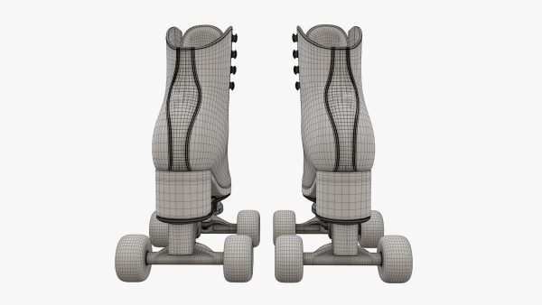 Quad roller skates with boots