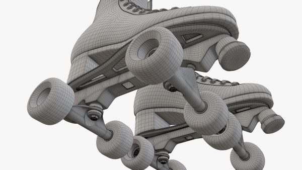 Quad roller skates with boots