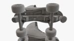 Quad roller skates with boots