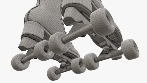 Quad roller skates with boots