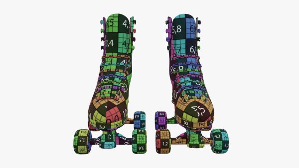 Quad roller skates with boots