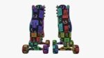 Quad roller skates with boots