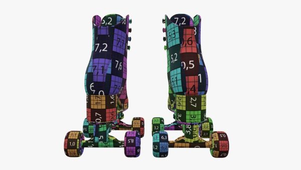 Quad roller skates with boots