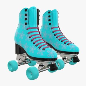 Quad roller skates with boots