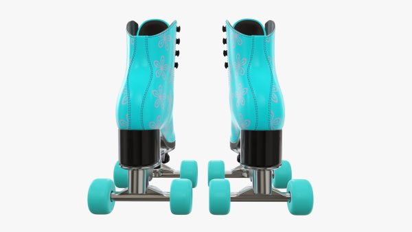 Quad roller skates with boots
