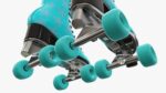 Quad roller skates with boots