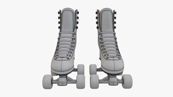 Quad roller skates with boots