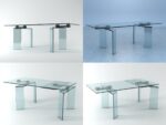 Ray four different glass tables
